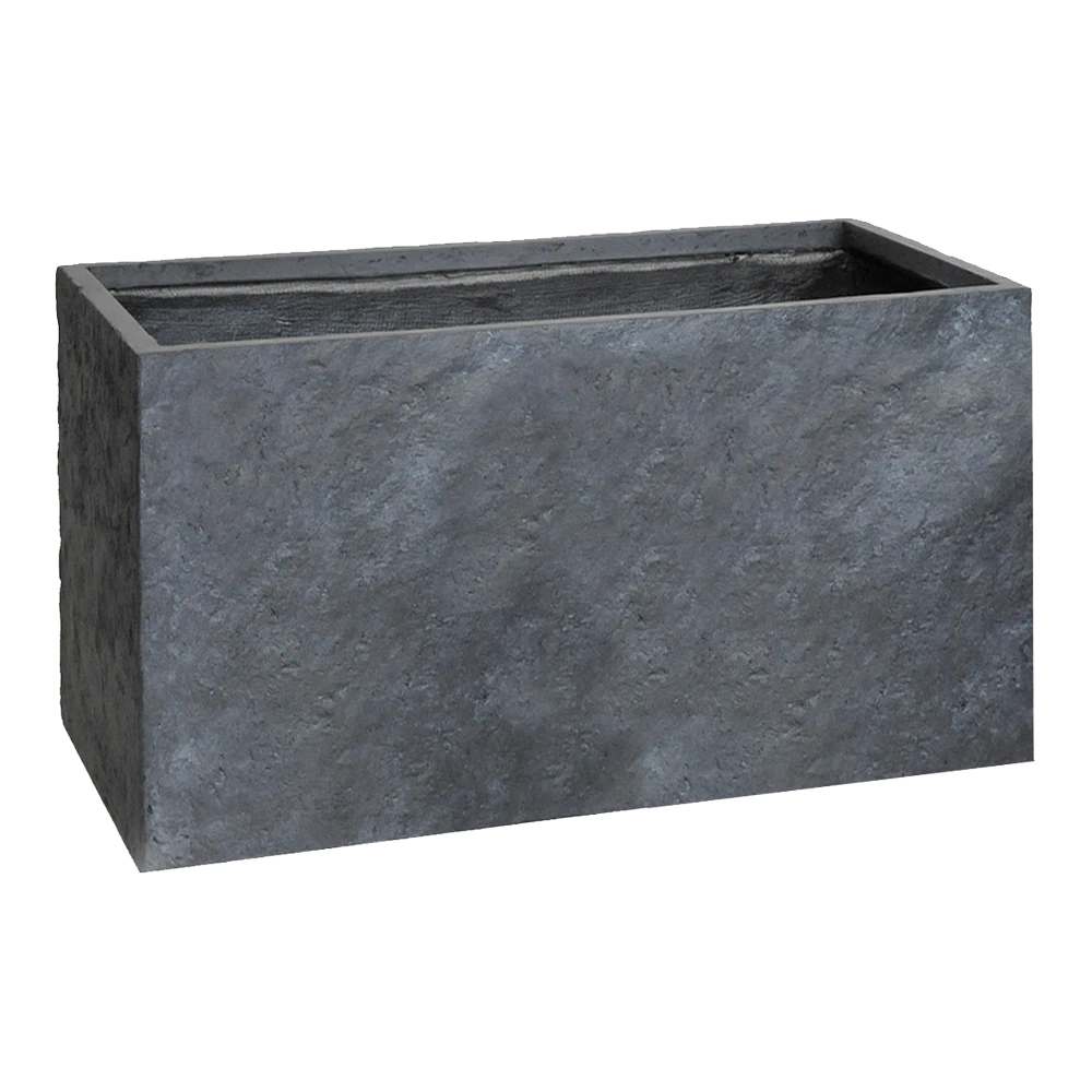 Plantenbak Arizona Biguhi - L60 X B21 X H35cm - Donkergrijs 3 Plantenbak Arizona Biguhi - L60 X B21 X H35cm - Donkergrijs