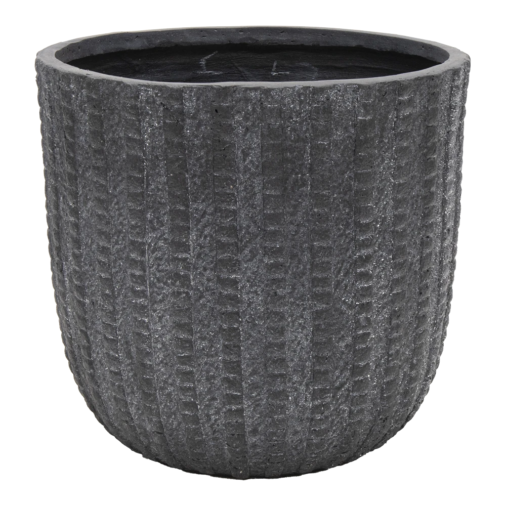 Bloempot Arkansas Egg - D25 X H25cm - Donkergrijs 3 Bloempot Arkansas Egg - D25 X H25cm - Donkergrijs