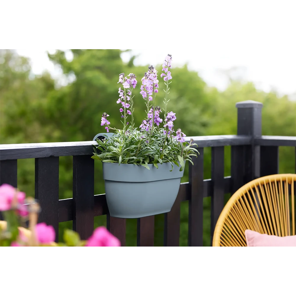 Elho Balkonbak Vibia Campana Easy Hanger Medium - Vintage Blauw - Afbeelding 5