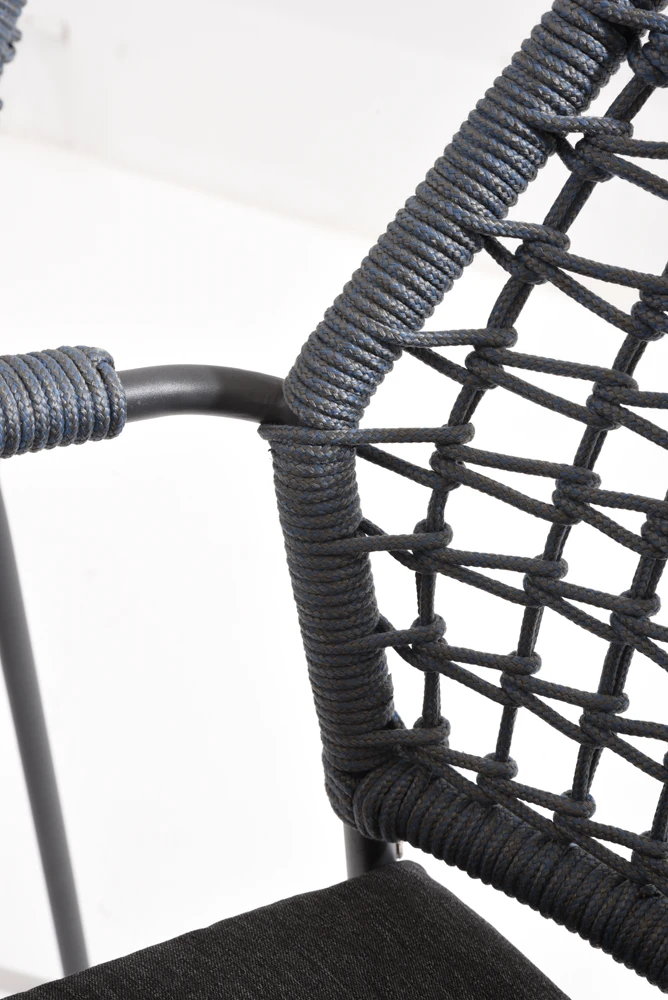 Barista Dining Stoel - Blauw - Incl. Kussen 6 Barista Dining Stoel - Blauw - Incl. Kussen - Afbeelding 4