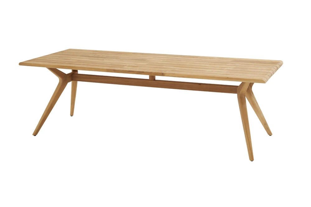 Belair Teak Eettafel - 240 X 100 Cm - Naturel 3 Belair Teak Eettafel - 240 X 100 Cm - Naturel