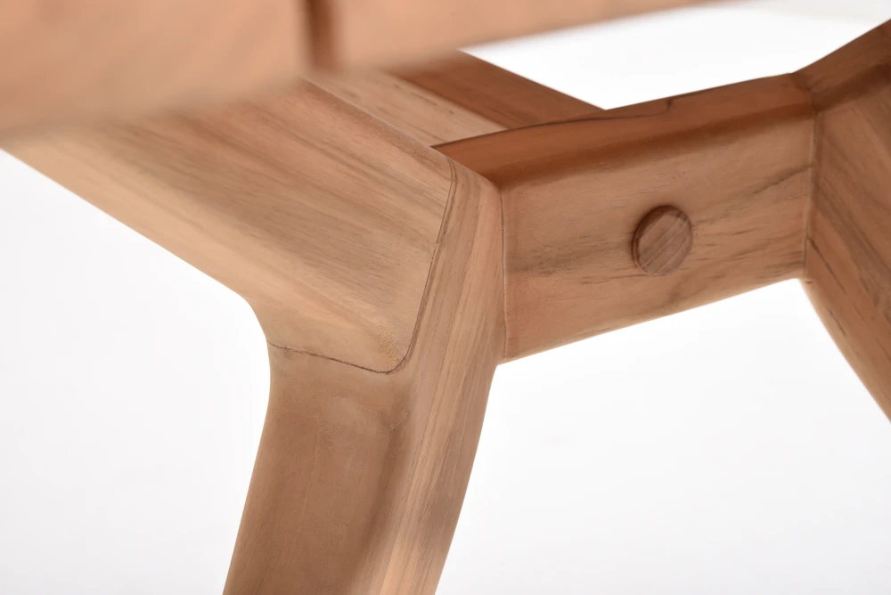 Belair Teak Eettafel - 240 X 100 Cm - Naturel 4 Belair Teak Eettafel - 240 X 100 Cm - Naturel - Afbeelding 2