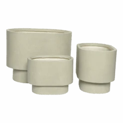 Bloempot Alexis Ovaal - L42 X B27 X H31cm - Beige 7 Bloempot Alexis Ovaal - L42 X B27 X H31cm - Beige -Gardena Verkoop bloempot alexis ovaal beige bloempot 2 1