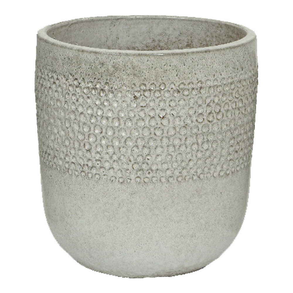 Bloempot Collin - D38 X H40cm - Wit 3 Bloempot Collin - D38 X H40cm - Wit