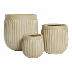 Bloempot Laura - D23 X H23cm - Beige 6 Bloempot Laura - D23 X H23cm - Beige -Gardena Verkoop bloempot laura beige bloempot 2