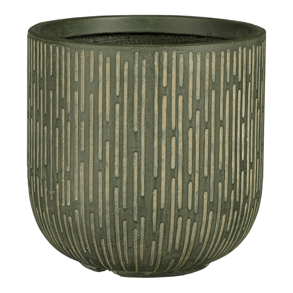 Bloempot Malmo - D37 X H36,5cm - Groen 3 Bloempot Malmo - D37 X H36,5cm - Groen