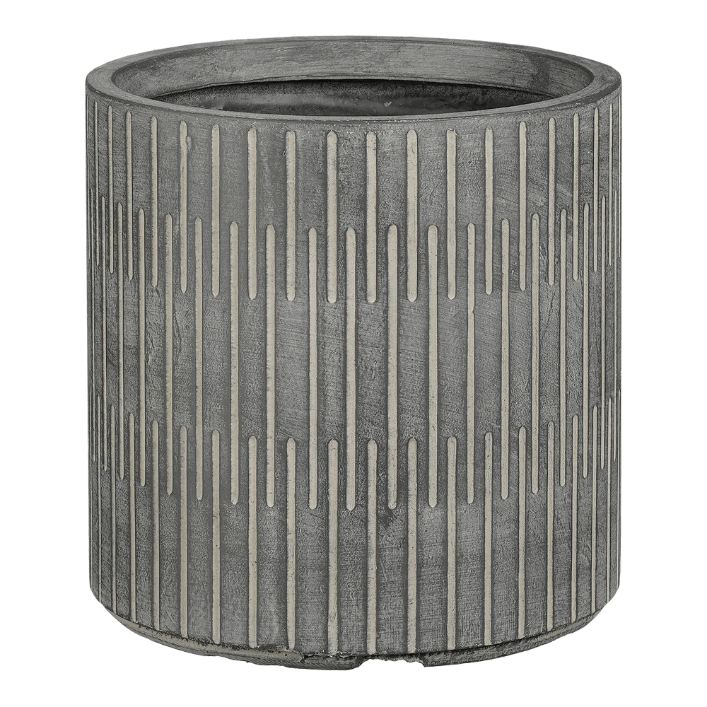 Bloempot Oslo - D44,5 X H44cm - Zwart-grijs 3 Bloempot Oslo - D44,5 X H44cm - Zwart-grijs