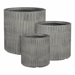 Bloempot Oslo - D44,5 X H44cm - Zwart-grijs 5 Bloempot Oslo - D44,5 X H44cm - Zwart-grijs -Gardena Verkoop bloempot oslo grijs zwart bloempot 2 3