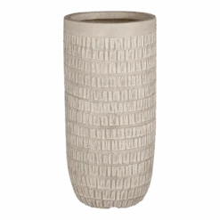 Bloempot Tallinn - D24 X H48,5cm - Taupe -Gardena Verkoop bloempot tallinn hoog taupe bloempot 1 1 1