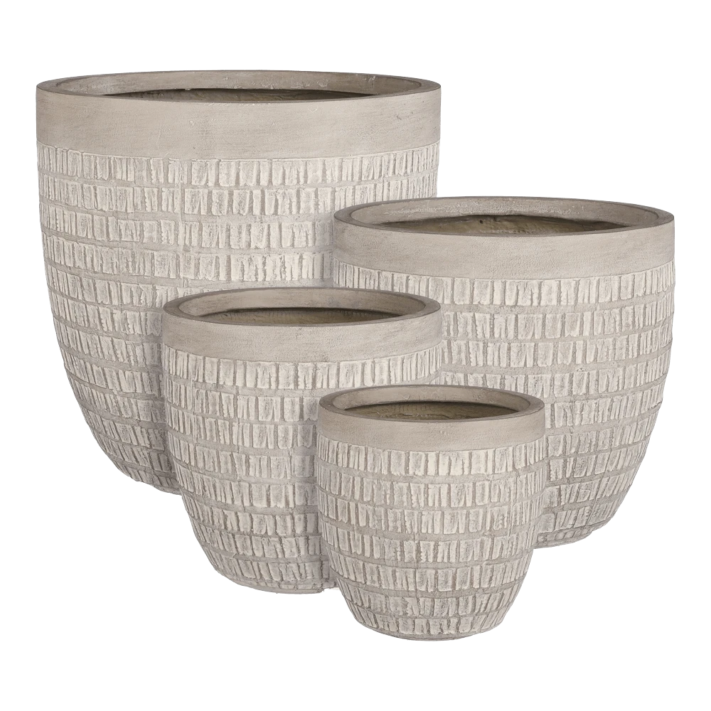 Bloempot Tallinn - D44,5 X H44cm - Taupe 3 Bloempot Tallinn - D44,5 X H44cm - Taupe