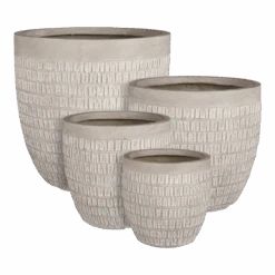 Bloempot Tallinn - D37 X H35,5cm - Taupe