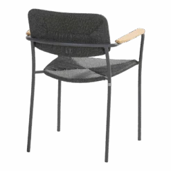 Bora Dining Stoel Met Teak Armleuning - Antraciet 9 Bora Dining Stoel Met Teak Armleuning - Antraciet -Gardena Verkoop bora dining stoel met teak armleuning antraciet 3 1