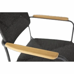 Bora Dining Stoel Met Teak Armleuning - Antraciet 10 Bora Dining Stoel Met Teak Armleuning - Antraciet -Gardena Verkoop bora dining stoel met teak armleuning antraciet 4 1