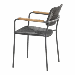 Bora Dining Stoel Met Teak Armleuning - Antraciet 11 Bora Dining Stoel Met Teak Armleuning - Antraciet -Gardena Verkoop bora dining stoel met teak armleuning antraciet 5 1