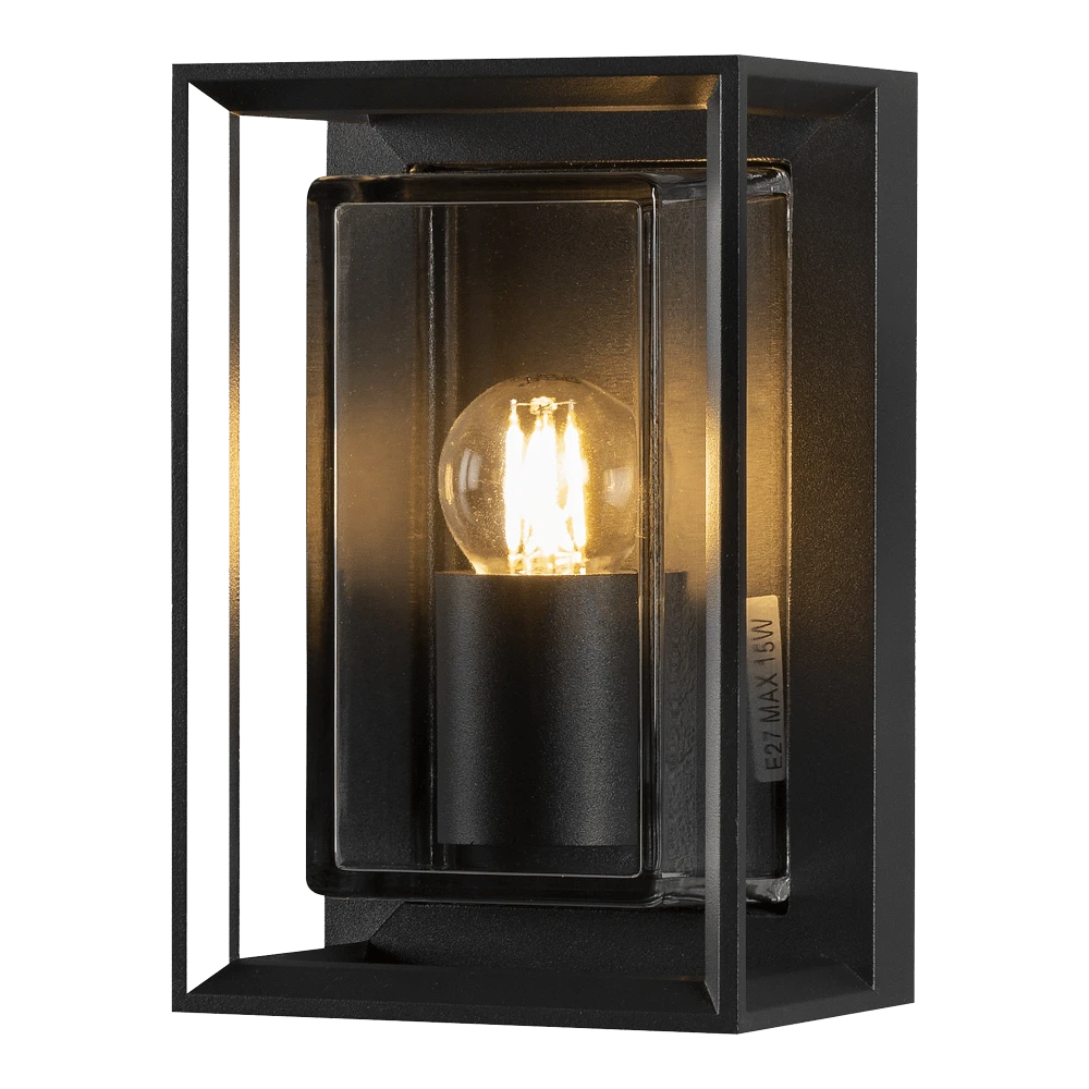 Konstsmide Brindisi Wandlamp 230V, 13x20cm, E27 Transparant Glas, Max 1x 20W - Afbeelding 3