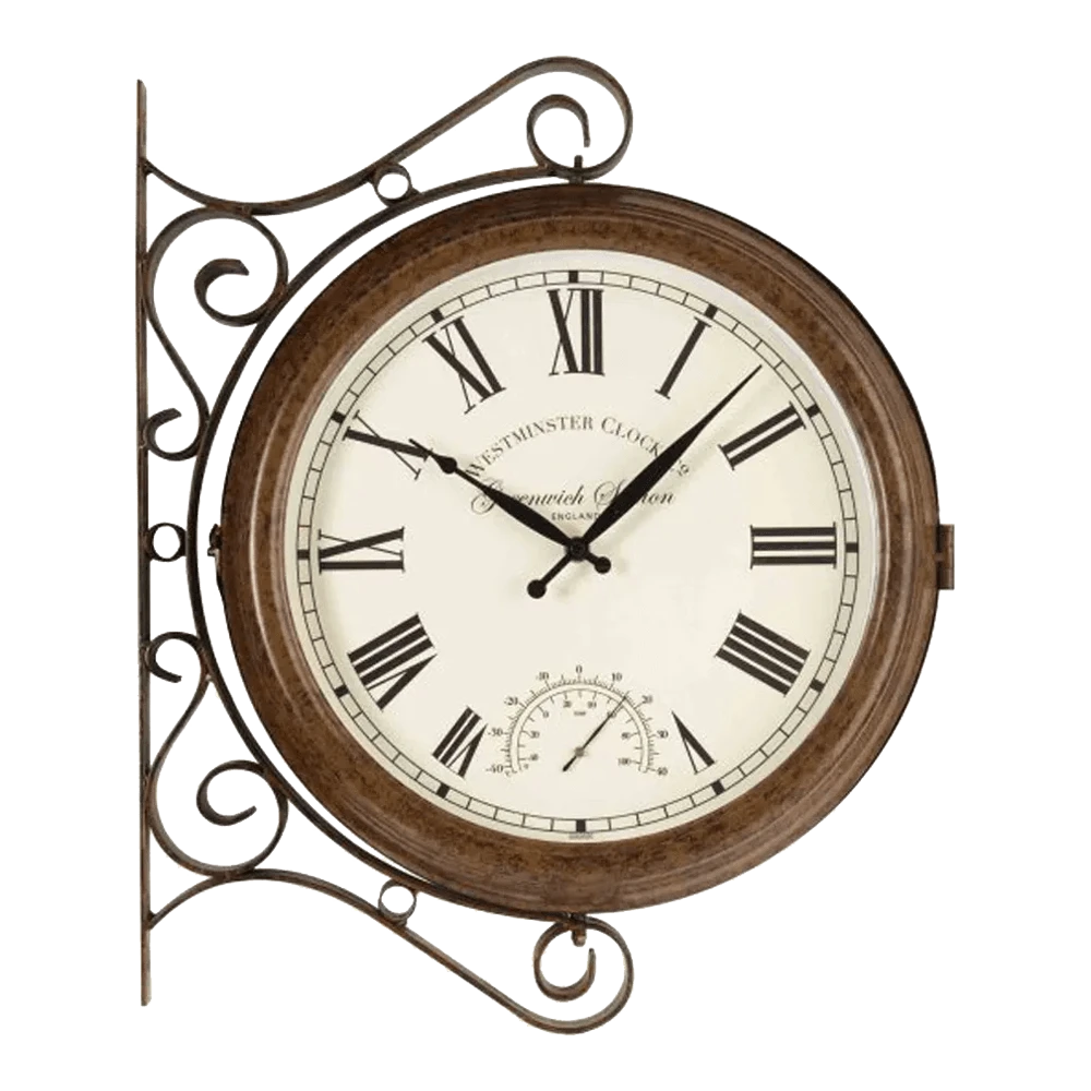 Buitenklok Greenwich Stationsklok - 38cm 3 Buitenklok Greenwich Stationsklok - 38cm