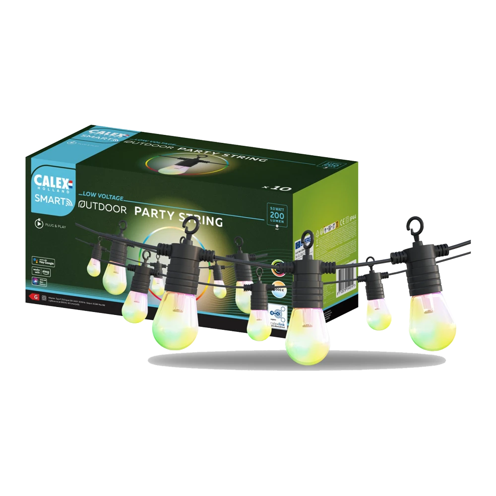 Calex Smart Outdoor Feestverlichting/Partystring - 10M 24V 3 Calex Smart Outdoor Feestverlichting/Partystring - 10M 24V