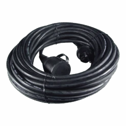 Calex Verlengkabel - Zwart - IP44 - 10m