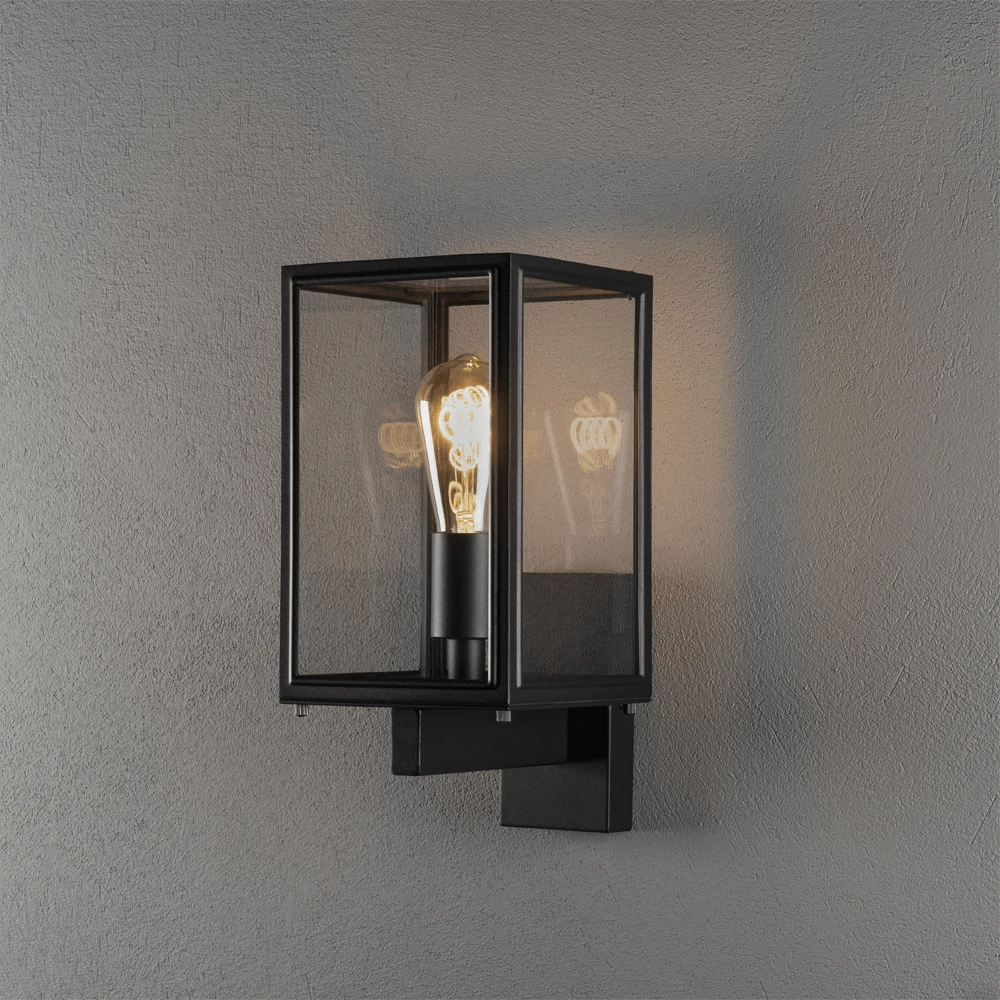 Konstsmide Carpi 230V Staande Buitenlamp Op Of Neerwaarts E27, 16.5x33cm, Transparant Glas, Max 60W 4 Konstsmide Carpi 230V Staande Buitenlamp Op Of Neerwaarts E27, 16.5x33cm, Transparant Glas, Max 60W - Afbeelding 2