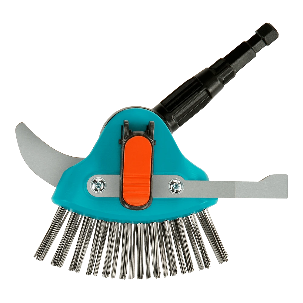 Combisysteem 3in1 Voegenkrabber/borstel - 9cm - Gardena 3 Combisysteem 3in1 Voegenkrabber/borstel - 9cm - Gardena