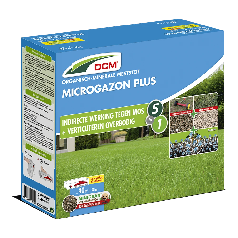 DCM Meststof Microgazon Plus - 3kg - Gazonmeststof 3 DCM Meststof Microgazon Plus - 3kg - Gazonmeststof
