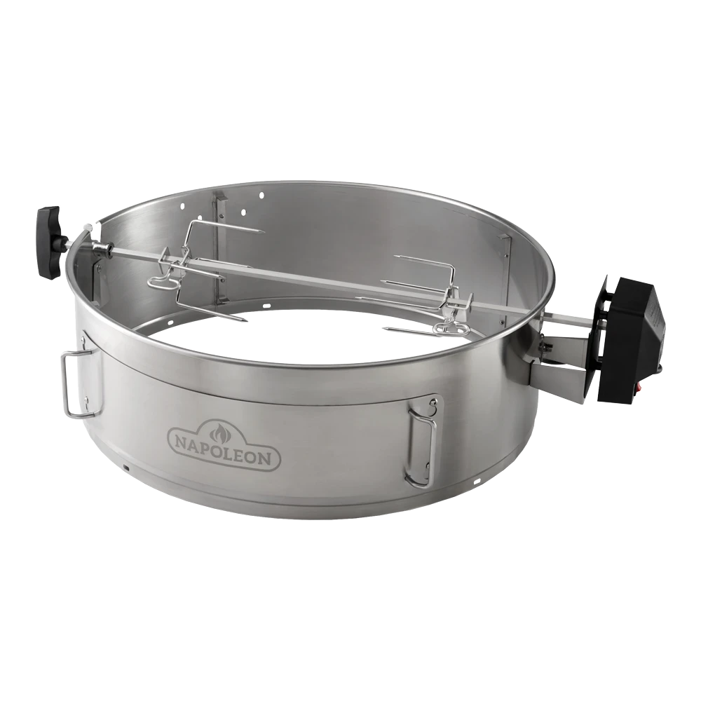 Draaispit Voor Houtskool Barbecue U00d8 57cm - Napoleon 3 Draaispit Voor Houtskool Barbecue U00d8 57cm - Napoleon
