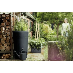 Elho Regenton - Green Basics - 200L - Zwart 13 Elho Regenton - Green Basics - 200L - Zwart -Gardena Verkoop elho regenton green basics 200l zwart 5 1