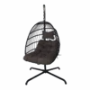 Hangstoel Norway - Inklapbaar - Zwart/Bruin -Gardena Verkoop hangstoel norway inklapbaar zwart bruin 1