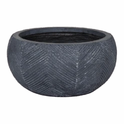 Plantenschaal Iowa Bullet - D31 X H15.5cm - Donkergrijs