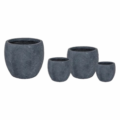 Bloempot Iowa Bullet - D32 X H28.5cm - Donkergrijs 6 Bloempot Iowa Bullet - D32 X H28.5cm - Donkergrijs -Gardena Verkoop iowa bullet graphite d32h285 bloempot 6 5