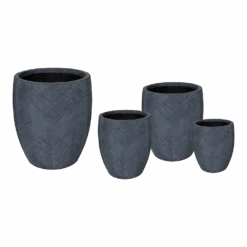 Bloempot Iowa BulletHigh - D25 X H28.5cm - Donkergrijs -Gardena Verkoop iowa bullethigh graphite d25h285 bloempot 6 7