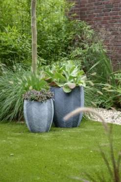 Bloempot Iowa BulletHigh - D25 X H28.5cm - Donkergrijs -Gardena Verkoop iowa bullethigh graphite d25h285 bloempot 7 4