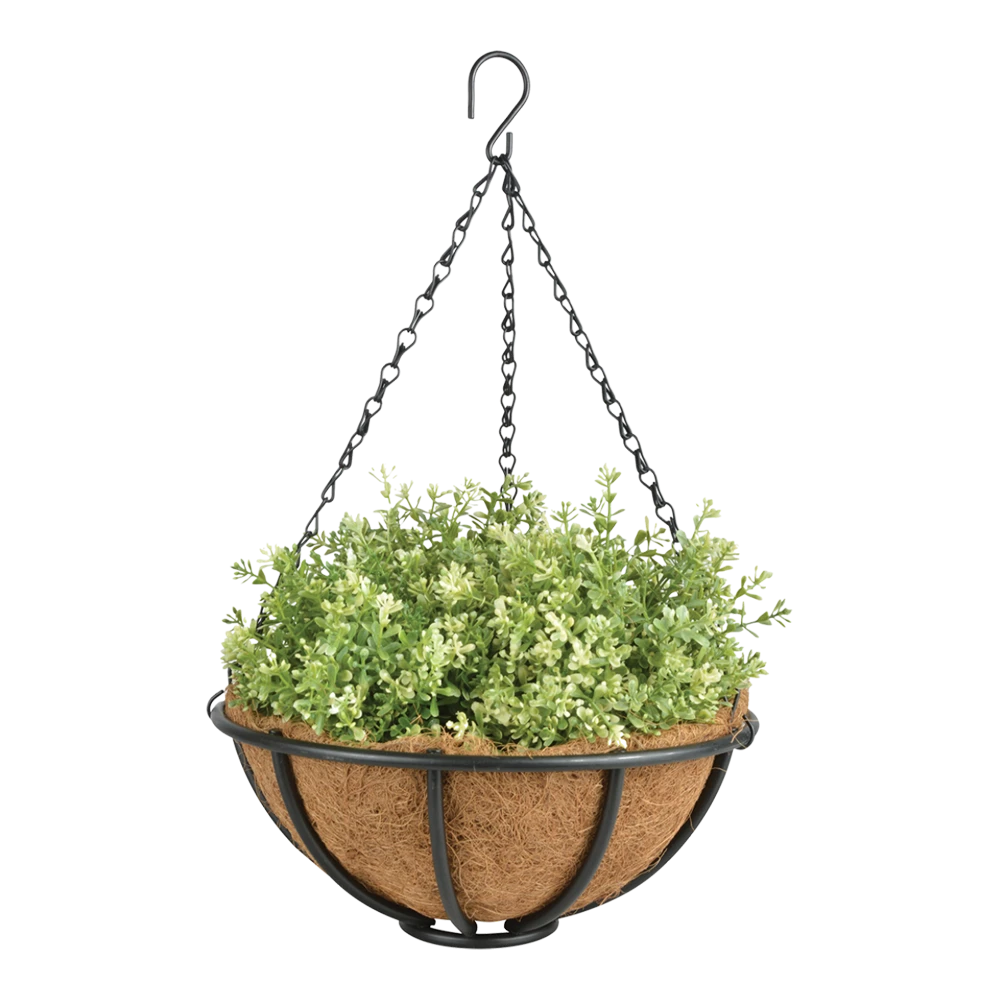 Metalen Hanging Basket 30cm - Incl. Ketting En Kokosinlegvel - Afbeelding 2
