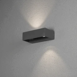 Konstsmide Monza PowerLED 230V Wandlamp Flush 6cm, 2x 6W -Gardena Verkoop monza powerled 230v wandlamp flush 6cm 2x 6w netstroom 4