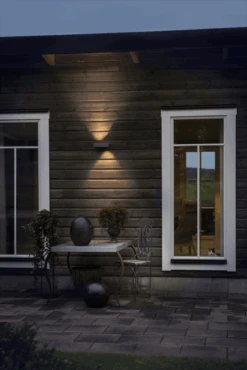 Konstsmide Monza PowerLED 230V Wandlamp Flush 6cm, 2x 6W -Gardena Verkoop monza powerled 230v wandlamp flush 6cm 2x 6w netstroom 5