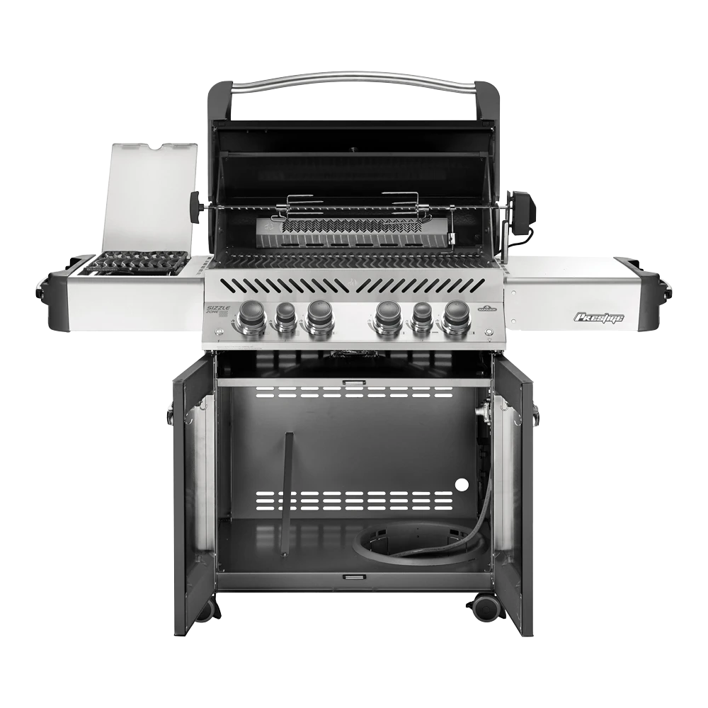 Napoleon Prestige 500 - Charcoal Gray Met Infrarode Zij- En Achterbranders - Gas Barbecues - Afbeelding 3