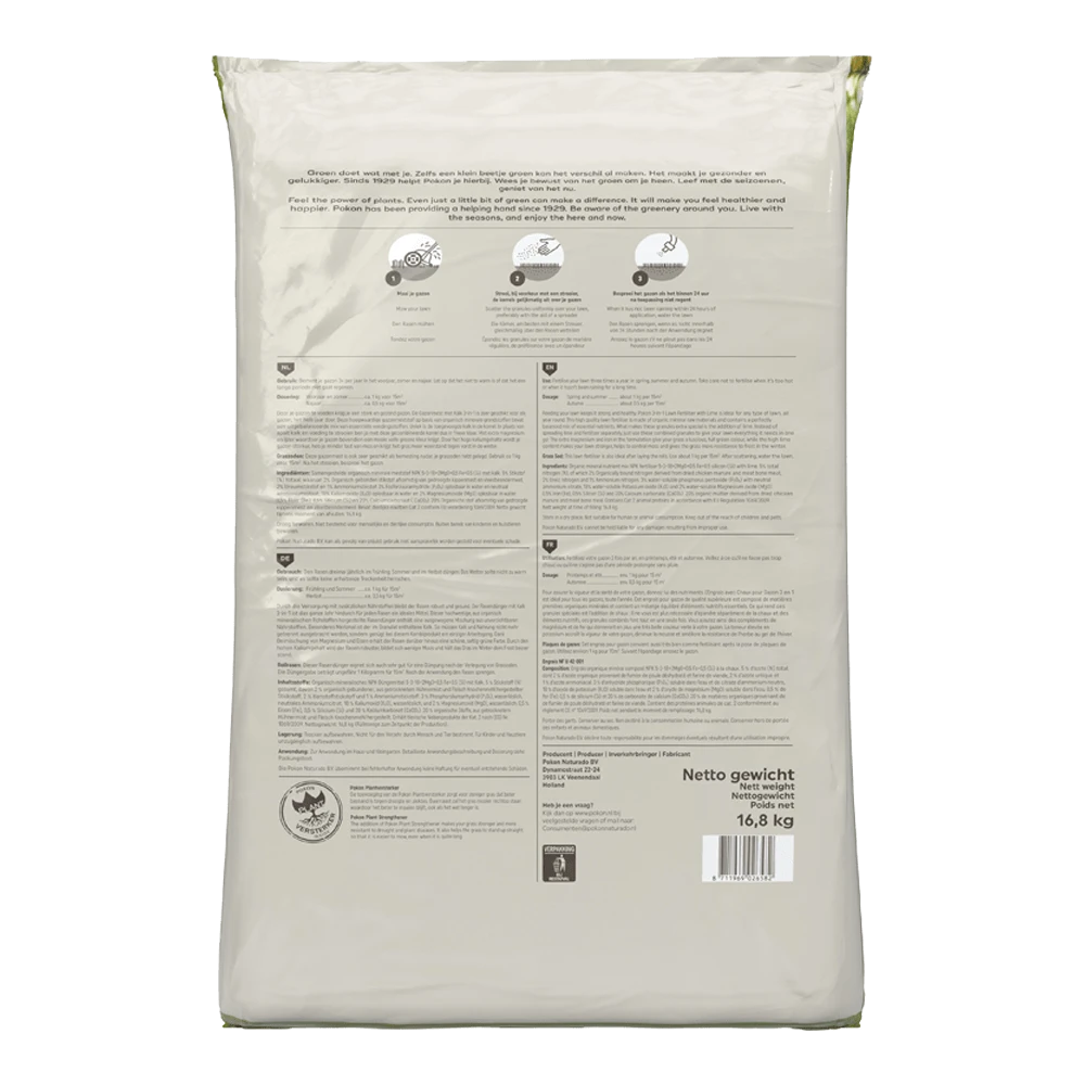 Pokon Gazonmest Met Kalk 16,8kg Voor 250mu00b2 - Gazonmeststof, Gazonkalk 4 Pokon Gazonmest Met Kalk 16,8kg Voor 250mu00b2 - Gazonmeststof, Gazonkalk - Afbeelding 2