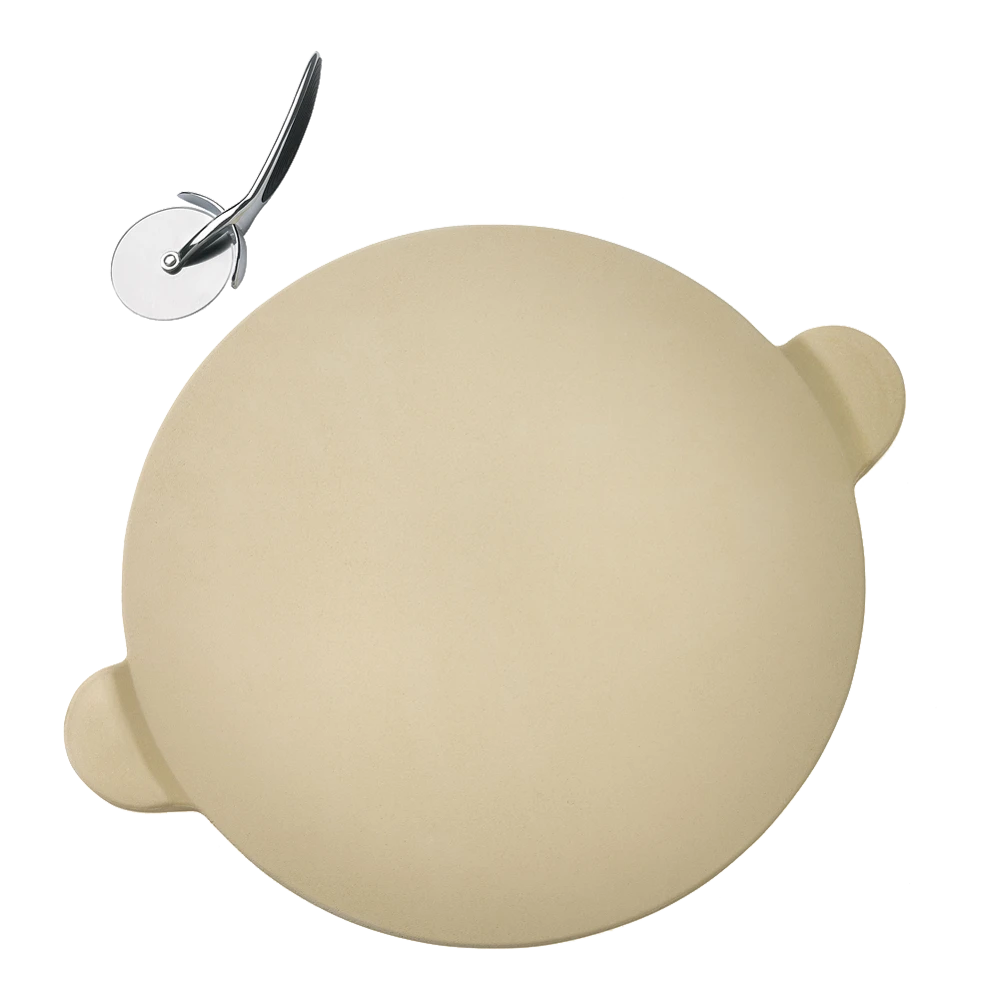 PRO Pizzasteen Met Pizzasnijder - Napoleon 3 PRO Pizzasteen Met Pizzasnijder - Napoleon