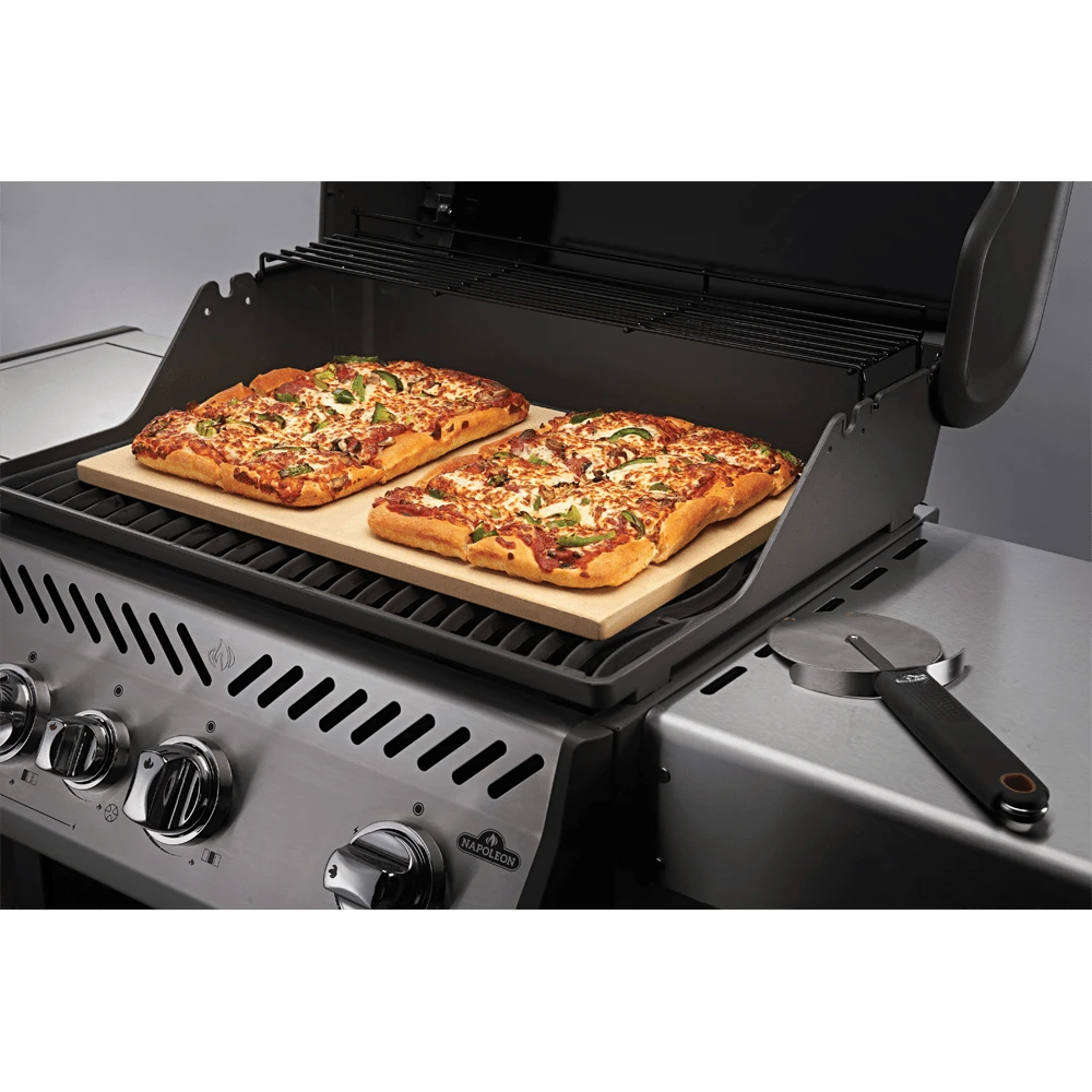 Rechthoekige Pizzasteen 51x34cm - Napoleon 4 Rechthoekige Pizzasteen 51x34cm - Napoleon - Afbeelding 2