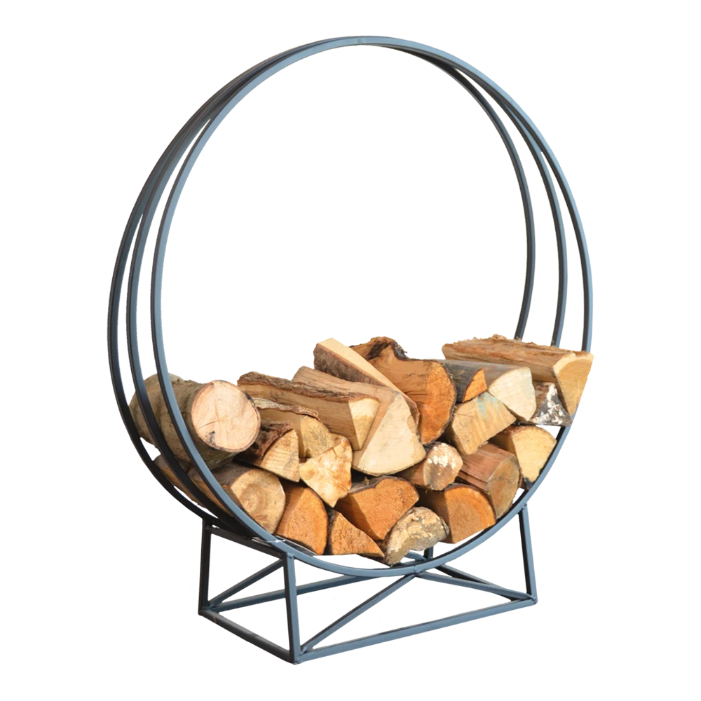 Ronde Houtopslag - Fancy Flames 3 Ronde Houtopslag - Fancy Flames