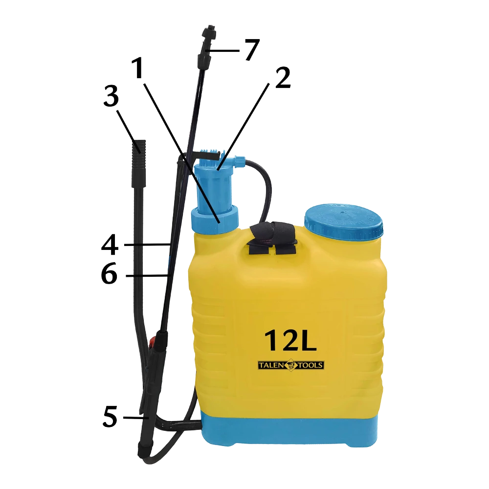 Rugspuit 12 Liter Professioneel - TalenTools 4 Rugspuit 12 Liter Professioneel - TalenTools - Afbeelding 2
