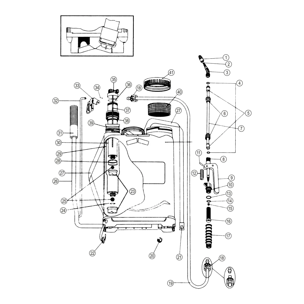 Rugspuit 12 Liter Professioneel - TalenTools 6 Rugspuit 12 Liter Professioneel - TalenTools - Afbeelding 4