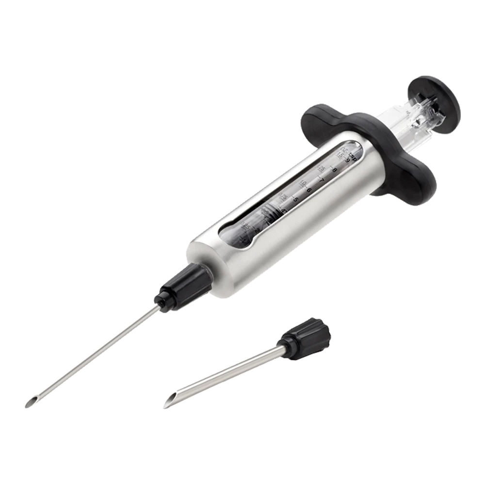 RVS Marinade Injectiespuit Met 2 Naalden - Napoleon 3 RVS Marinade Injectiespuit Met 2 Naalden - Napoleon