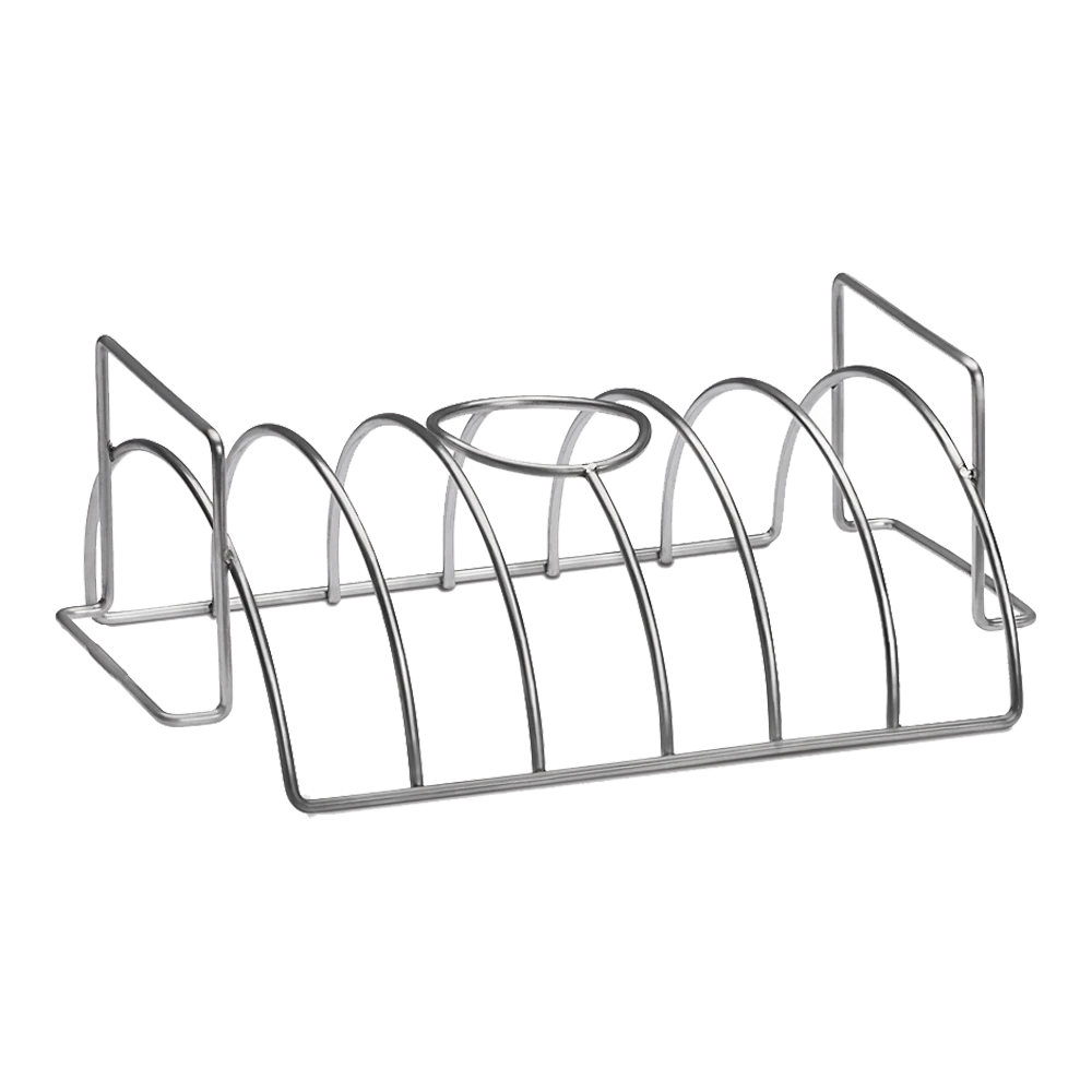 RVS Sparerib- En Braadstukhouder - Napoleon 4 RVS Sparerib- En Braadstukhouder - Napoleon - Afbeelding 2