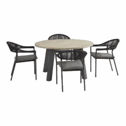 Sienna Dining Stoel - Grijs - Incl. Kussen -Gardena Verkoop sienna dining stoel grijs incl kussen 5 1