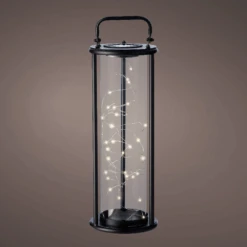 Lumineo Solar Lantaarn - LED - D15 X H42cm - Zwart -Gardena Verkoop solar lantaarn led d15 x h42cm zwart solar 2 3