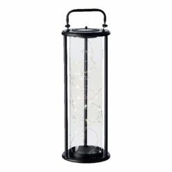 Lumineo Solar Lantaarn - LED - D15 X H42cm - Zwart -Gardena Verkoop solar lantaarn led d15 x h42cm zwart solar 5 3