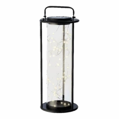 Lumineo Solar Lantaarn - LED - D20 X H49cm - Zwart -Gardena Verkoop solar lantaarn led d20 x h49cm zwart solar 5 3