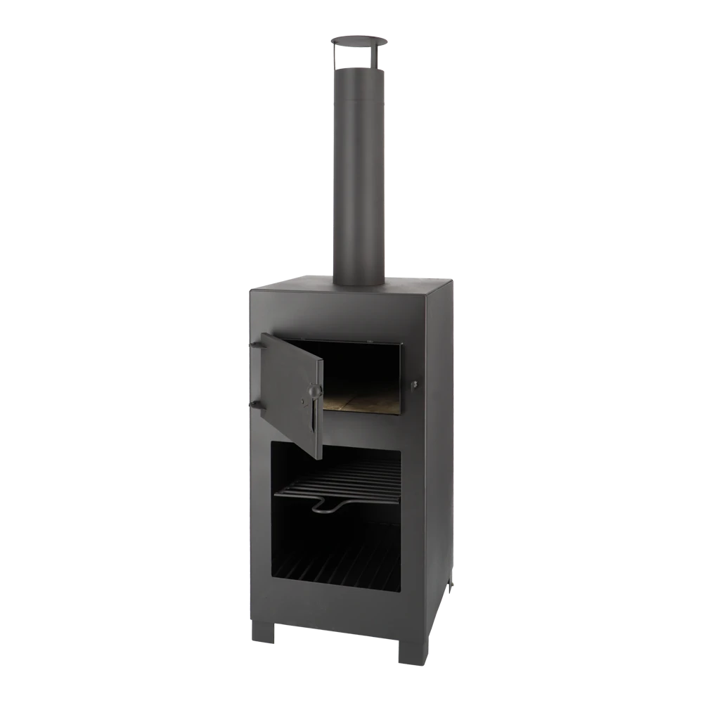 Terraskachel En Pizzaoven Zwart - Fancy Flames 4 Terraskachel En Pizzaoven Zwart - Fancy Flames - Afbeelding 2