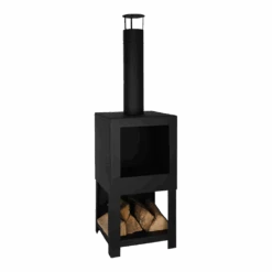 Tuinhaard Met Houtopslag - Fancy Flames -Gardena Verkoop tuinhaard met houtopslag fancy flames 3